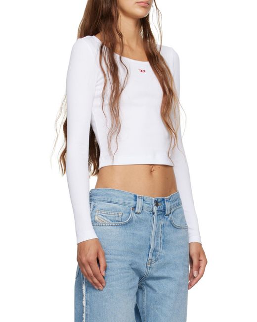 DIESEL White T Ballet D Long-Sleeved Top