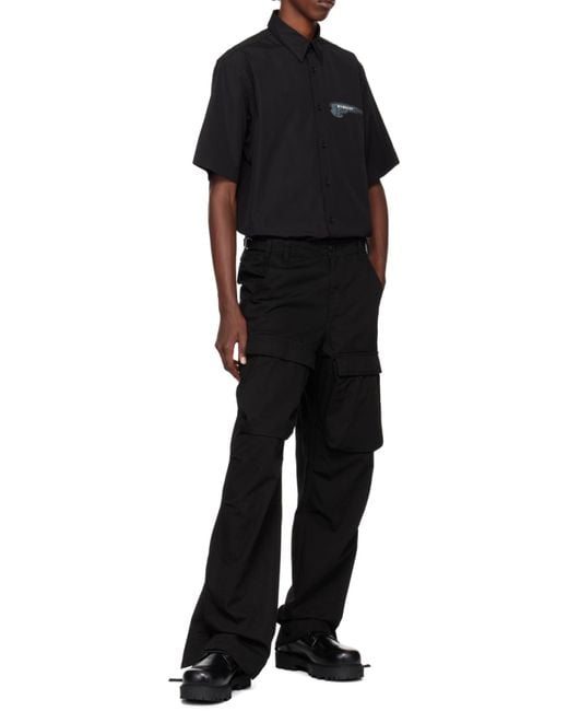 Givenchy Black Sleek 100% Cotton Shirt for men