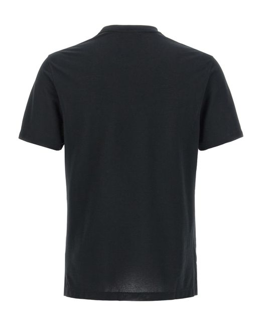 Zanone Black Crew Neck T-Shirt for men