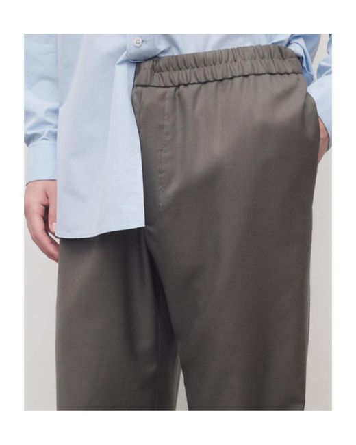 The Row Gray Elasticated-Waistband Ari Pants for men