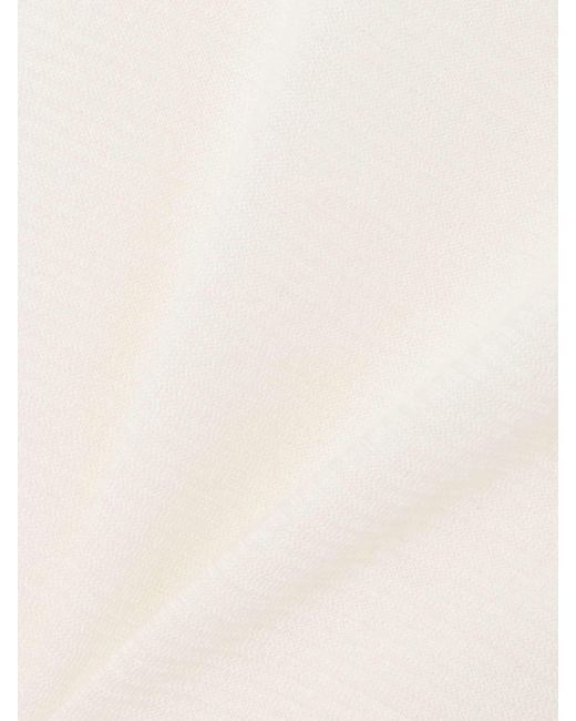 Lisa Yang White Lory Turtleneck