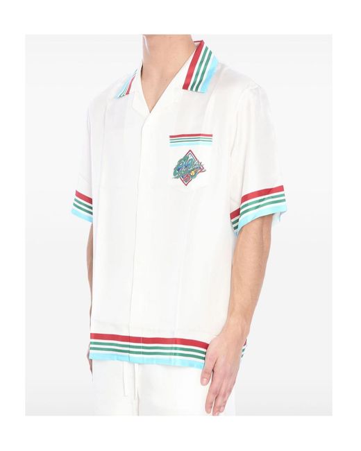Casablanca White Casa Way Series Button-Down Shirt for men