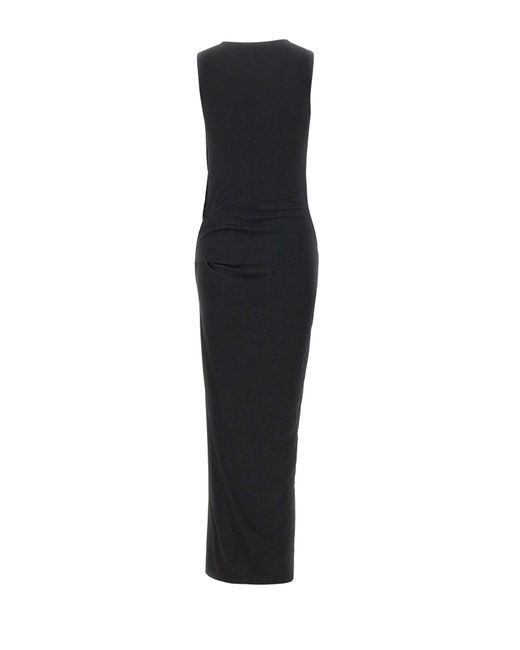 Entire studios Black Draped Sleeveless Dress