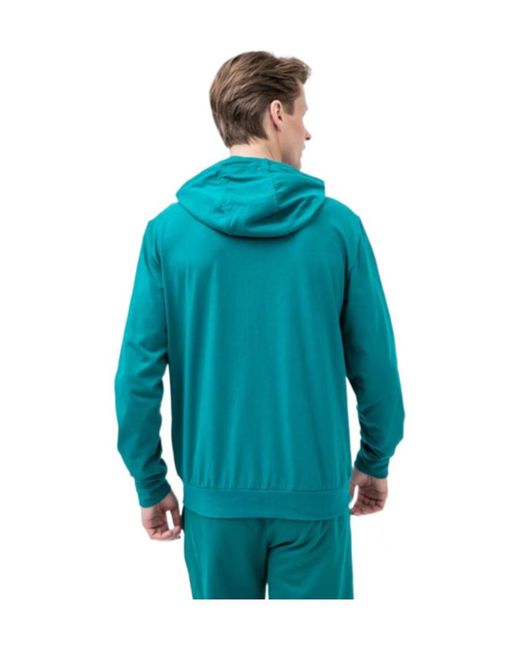 EA7 Blue Logo And Hat Casual Jacket for men
