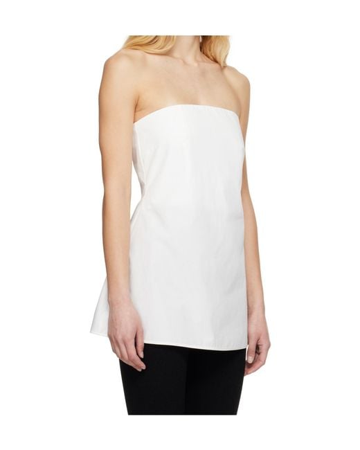 Rohe White Bandeau Top