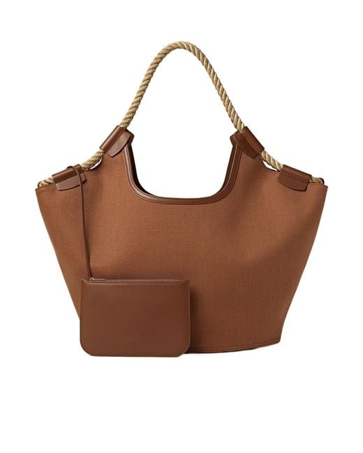 Loro Piana Brown Gioia Shopper