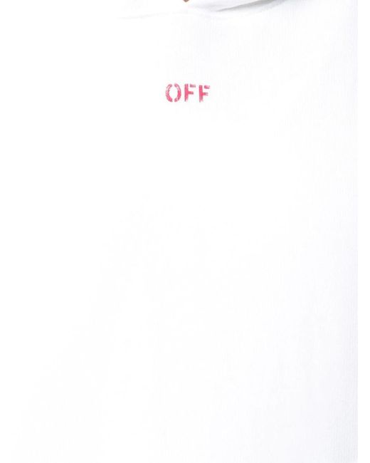 Off-White c/o Virgil Abloh White Logo Hooded Sweater for men