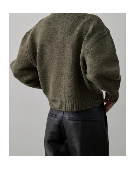 Soeur Gray Button-Down Long-Sleeved Sweater
