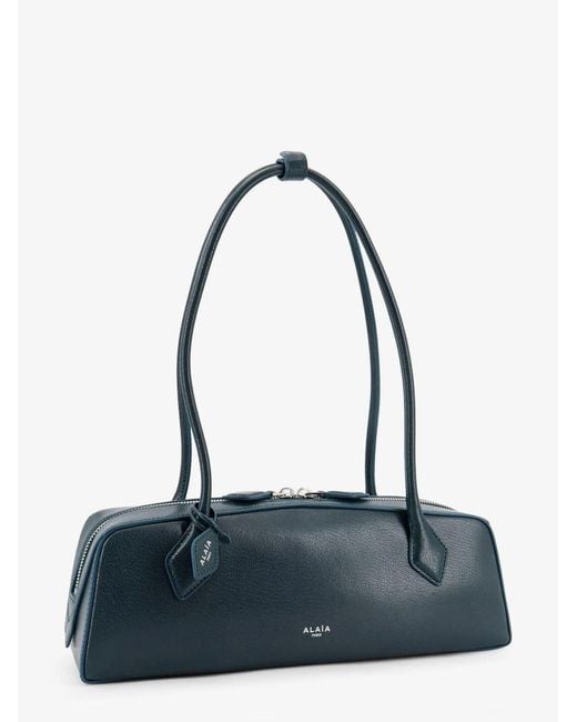 Alaïa Blue Alaïa Le Teckel Medium Shoulder Bag