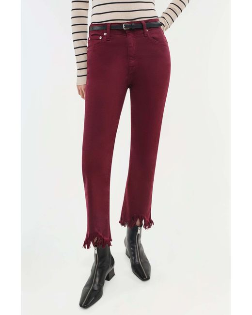 Jonathan Simkhai Red River Straight Trousers