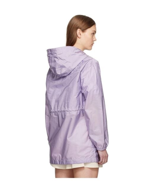Moncler Purple Filira Drawstring Hooded Jacket
