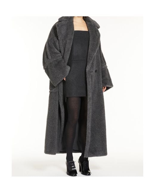 Max Mara Black Elegant Mini Wool Felt Dress
