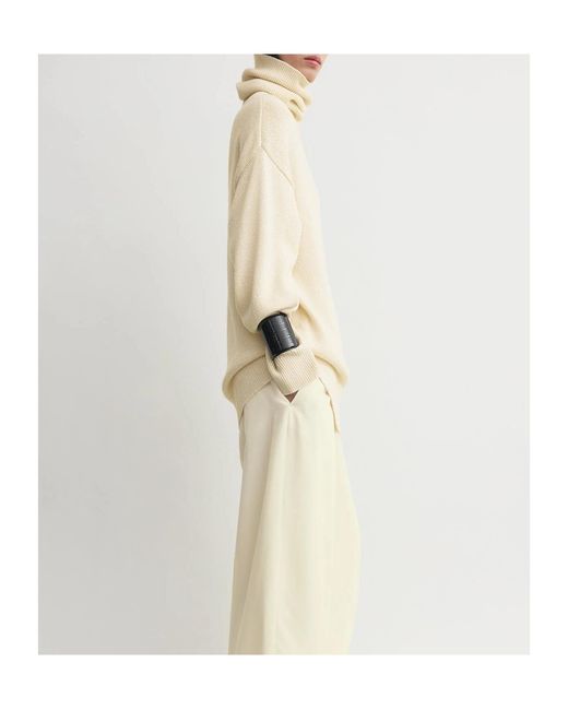 Totême Natural Longline Turtleneck Ecru