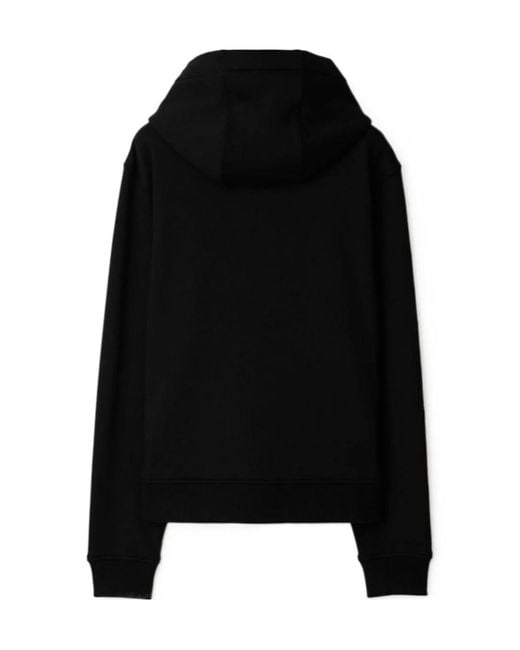 Burberry Black Hooded Zipper Hoodie