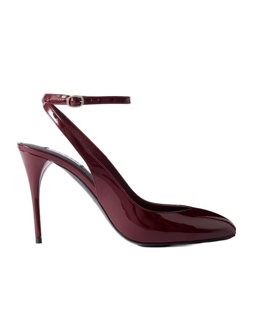 Alaïa Purple Round-Headed High-Heeled Sandals