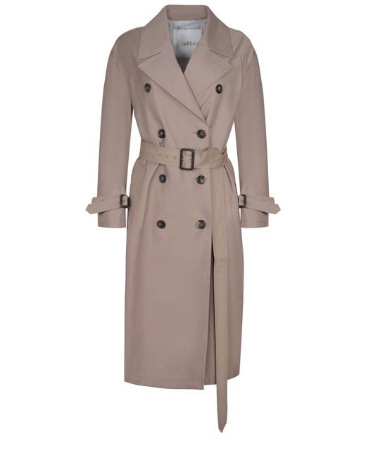 Max Mara Brown The Cube Fiorito Trench Coat