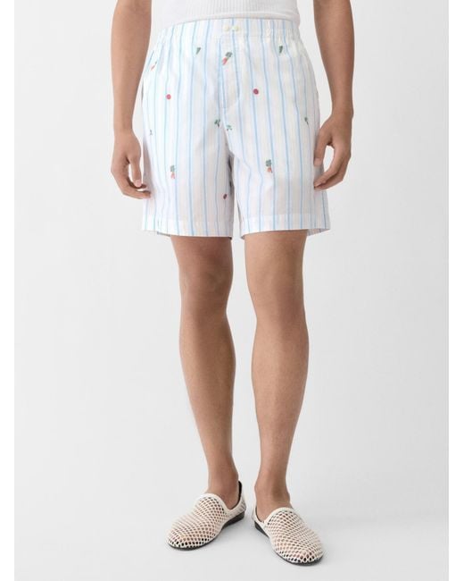 Jacquemus Blue Le Caleçon Striped Boxer Shorts for men