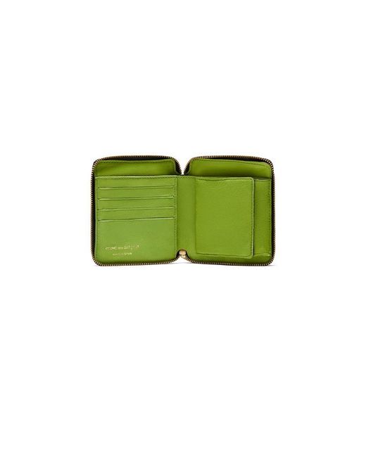 Comme des Garçons Green Zipper Wallet