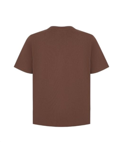 Casablanca Brown Appliqué T-Shirt for men