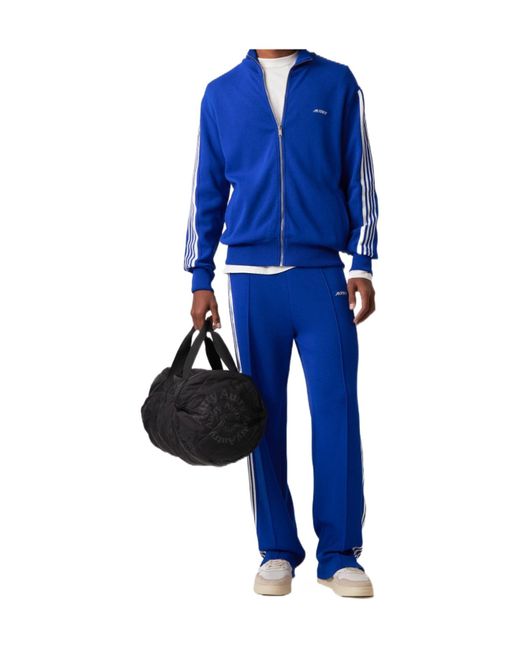 Autry Blue Stripe-Side Pants for men