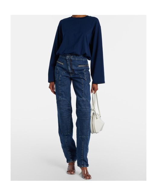 Jean Paul Gaultier Blue Patchwork Jeans