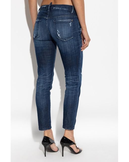 DSquared² Blue Jennifer Distressed Jeans