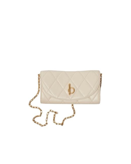 Burberry White Rocking Horse Chain Strap Wallet