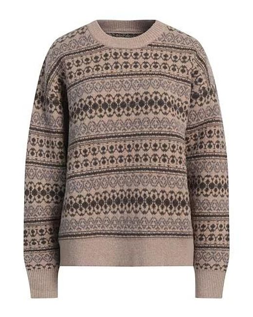 Isabel Marant Brown Colorful Wool Sweater