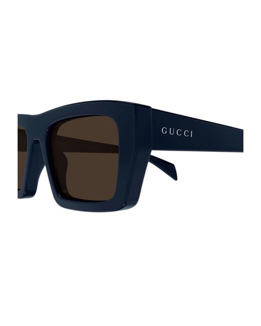 Gucci Black Eyewear Rectangular Frame Sunglasses for men
