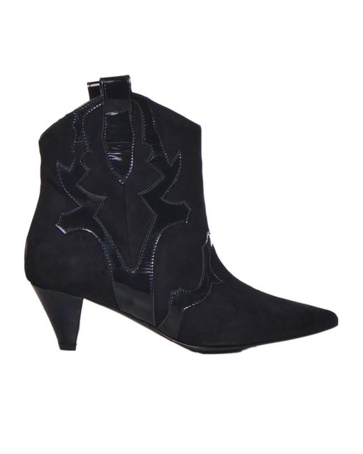 Marc Ellis Blue Western Ankle Boots