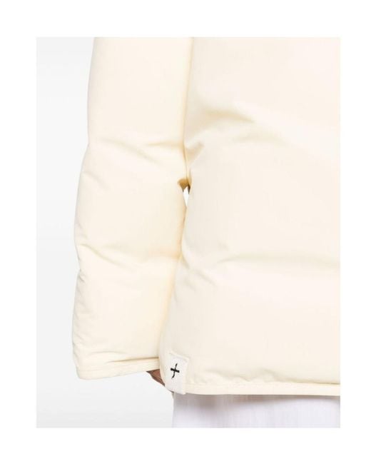 Jil Sander Natural Zip-Up Down Jacket
