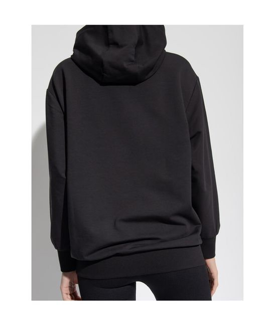 EA7 Blue Logo-Print Long-Sleeve Hoodie