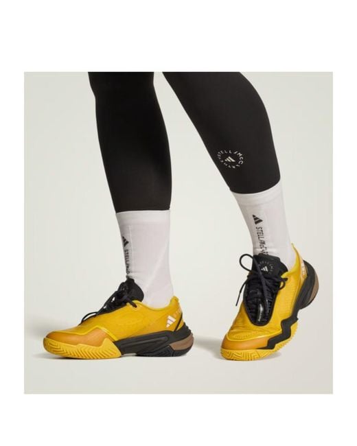 Adidas By Stella McCartney Yellow Barricade Low-Top Sneakers