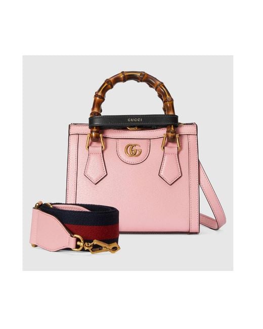 Gucci Pink Mini Diana Top Handle Bag