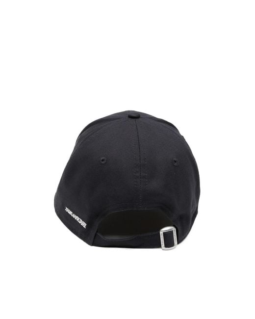 Zadig & Voltaire Black Embroidered Baseball Cap