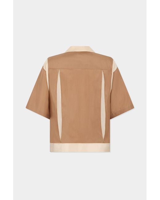 DSquared² Natural Short Sleeve Bowling Shirt for men