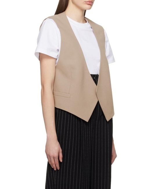 AMI Multicolor Open-Front Waistcoat
