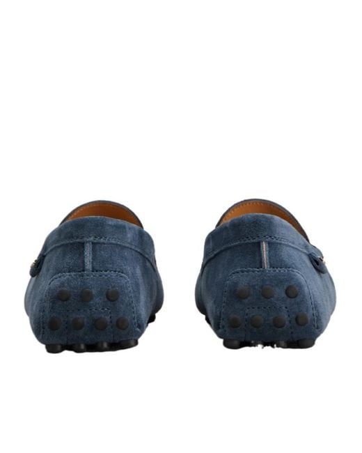 Tod's Blue Gommino Driving Loafers