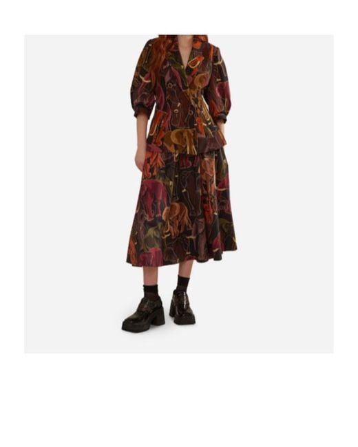 Farm Rio Red Lapel Casual Jacket