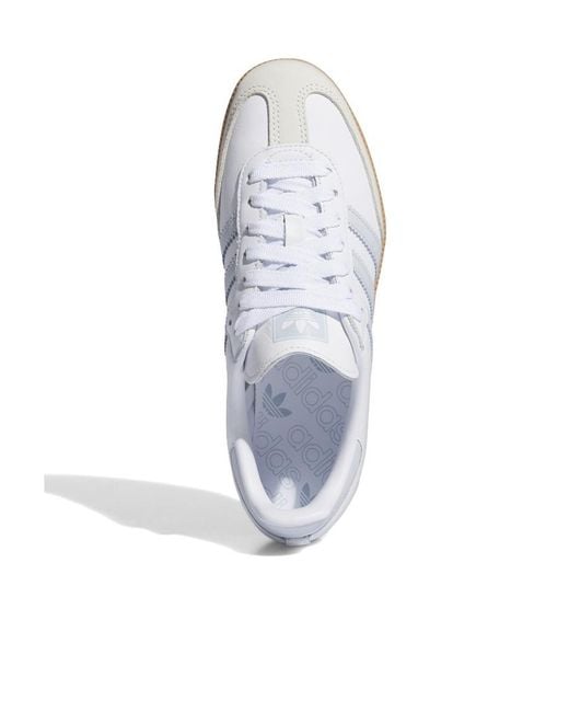 Adidas Originals White Samba Og Low-Top Sneakers