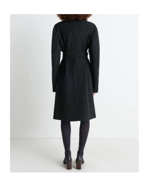 Lemaire Black Belted Tailored Coat