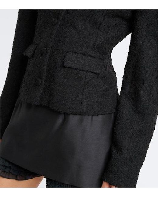 Magda Butrym Black Bouclé Jacket