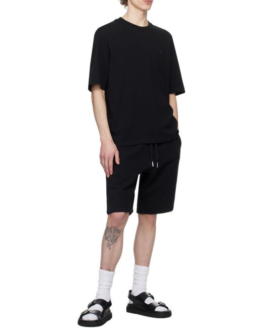 AMI Black Buckle Sandals for men