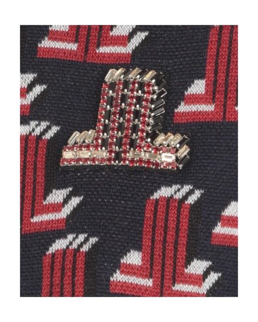Lanvin Red Knitted Long Dress