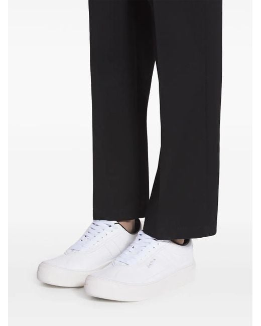 Lanvin White Leather Sneakers for men