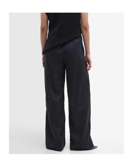 Barbour Black Drawstring Casual Pants