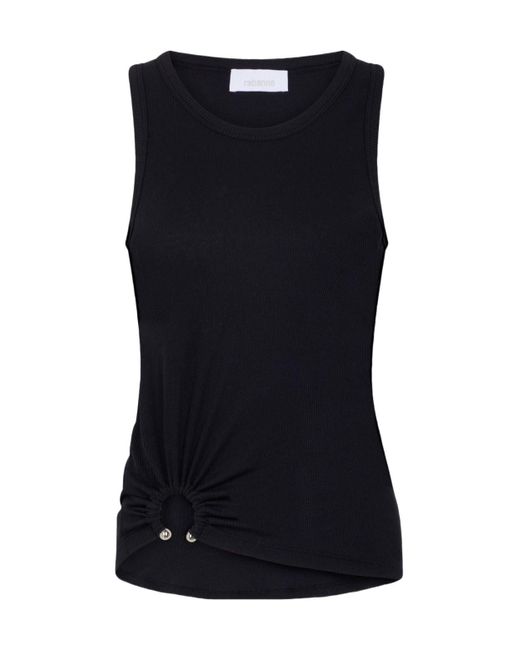 Rabanne Black Signature Piercing Tank Top