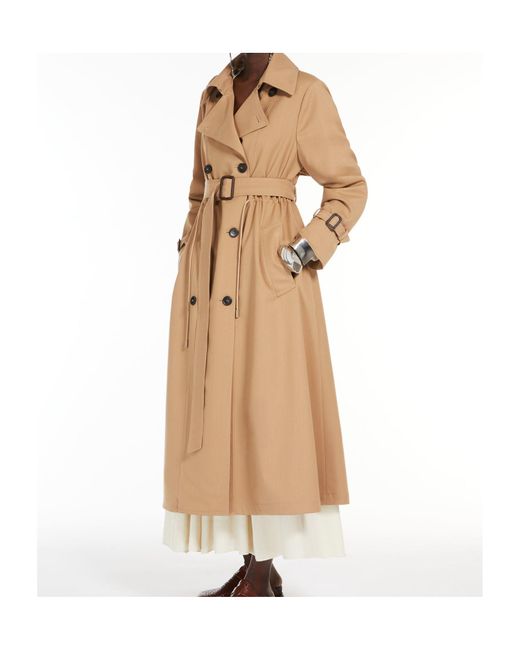 Weekend by Maxmara Natural Double-Breasted Belted Coat