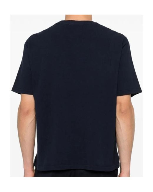 Roberto Collina Blue Short-Sleeved T-Shirt for men