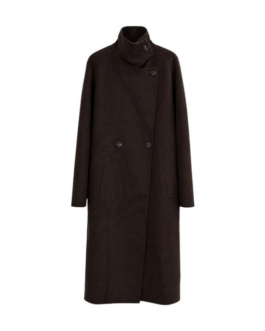 Lisa Yang Black Doublé Button Coat